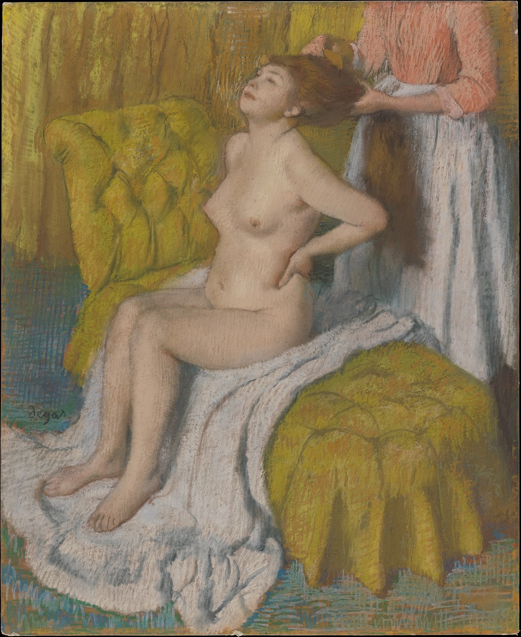 Mulher ser penteada - Edgar Degas (ca. 1886–88).JPG